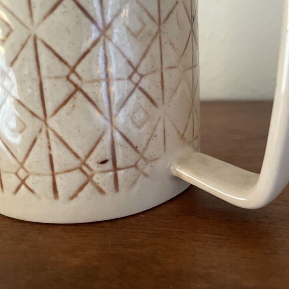 Creative Co-op stoneware Ceramic Mug Geometric Boho Mid Century‎ Modern MCM - Picture 7 of 7
